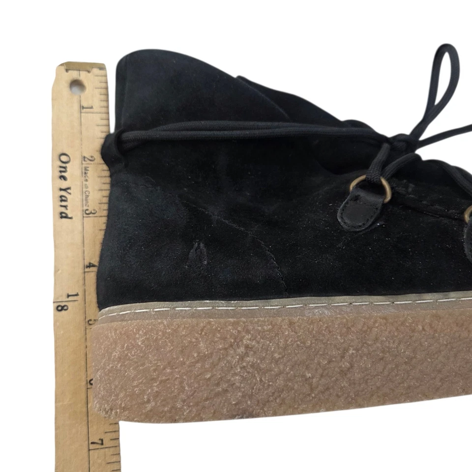 Botas Chukka Hush Puppies Bridget Gamuza Cuero Con Cordones Negras Para Mujer 8.5 Tobillo Foto 2 de 4