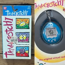 1997 BANDAI TAMAGOTCHI ORIG VTG VIRTUAL REALITY PET 1800 BABY BLUE / WHITE NOS