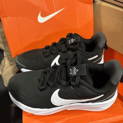 Size 12.5C NEW Nike Star Runner 4 NN PS Black/White-Anthracite DX7614-001