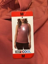 32 Degrees Cool Women's Soft Ribbed with Built-In-Bra Top, Slate Rose, M 88