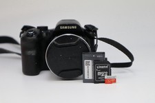 Samsung WB1100F 16.4MP Digital Bridge Camera With SD Card, Black - Tested