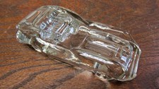 Vintage Crystal Classics Jaguar E-Type Car Glass Paperweight Germany (Mikasa?)