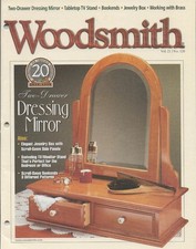 WOODSMITH NUMBER 126 DRESSING MIRROR BOOKENDS JEWELRY BOX TABLE TV STAND