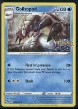 Golisopod Holo Rare Pokemon GO 026/078 NM