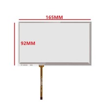 6.95inch 4 Wire Resistive Touch Screen Glass Panel 165 92mm Touchpad
