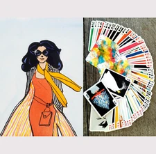 Playing Cards (Poker Deck 54 Cards) RENE GRUAU Vintage Fashion Posters 017