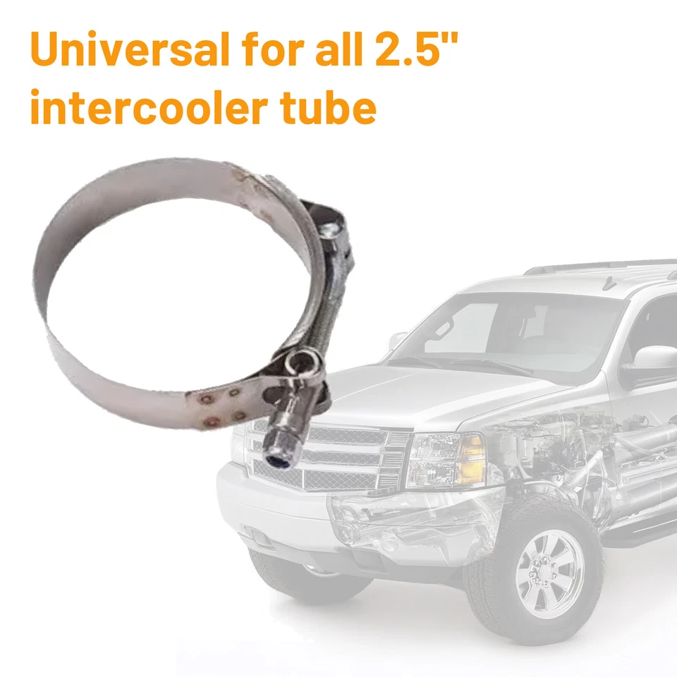 2.5" Universal Aluminum Turbo Intercooler Elbow Pipe Kit + Silicone Hose + Clamp - Image 2 of 4