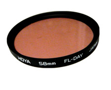 Hoya 58mm FL-DAY Filter . BOTH sides Coated. JAPAN. Metal Ring NEW