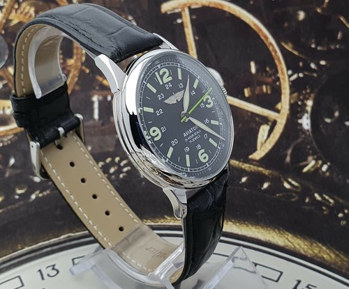 Reloj RAKETA PILOTO AVIADOR Para Hombre Reloj de Vestir Mecanismo 2609.HA Estilo URSS - Imagen 11 de 12