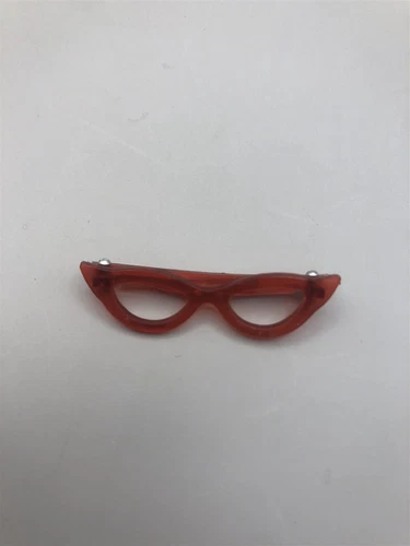 Vintage 1960s Ideal Tammy Doll Red Cat Eye Sun Glasses Hinged