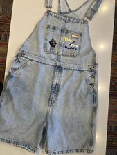 Levi  s Pride /BLM Liberation Rainbow Tab Denim Overall Shorts Size XL