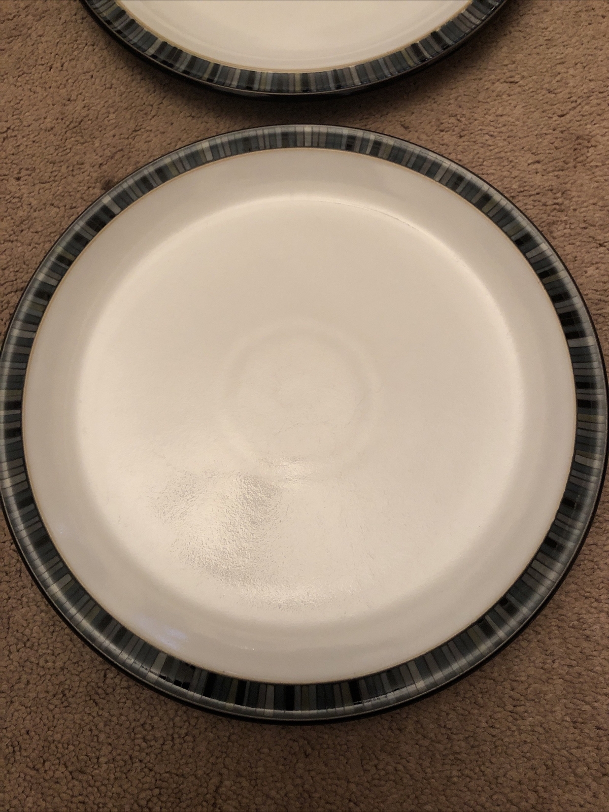 2x Denby Jet Stripes Large Dinner Plate Dinnerware eBay