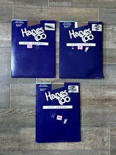 Hanes Sheer Too Pantyhose Sandalfoot Lot Of 3 Size Ef Multicolors Vintage