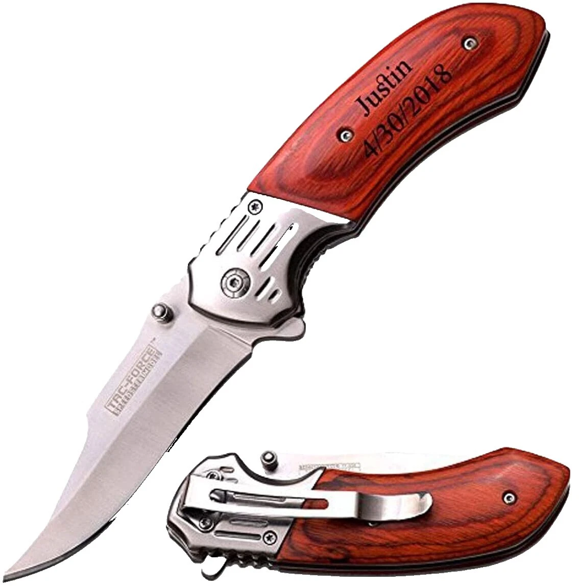 Clip Point Brown Pocketknife Collectible Folding Knives