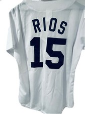 Alex Rios Toronto Blue Jay’s jersey, NWT, Mens Medium, 22” pit-to-pit.