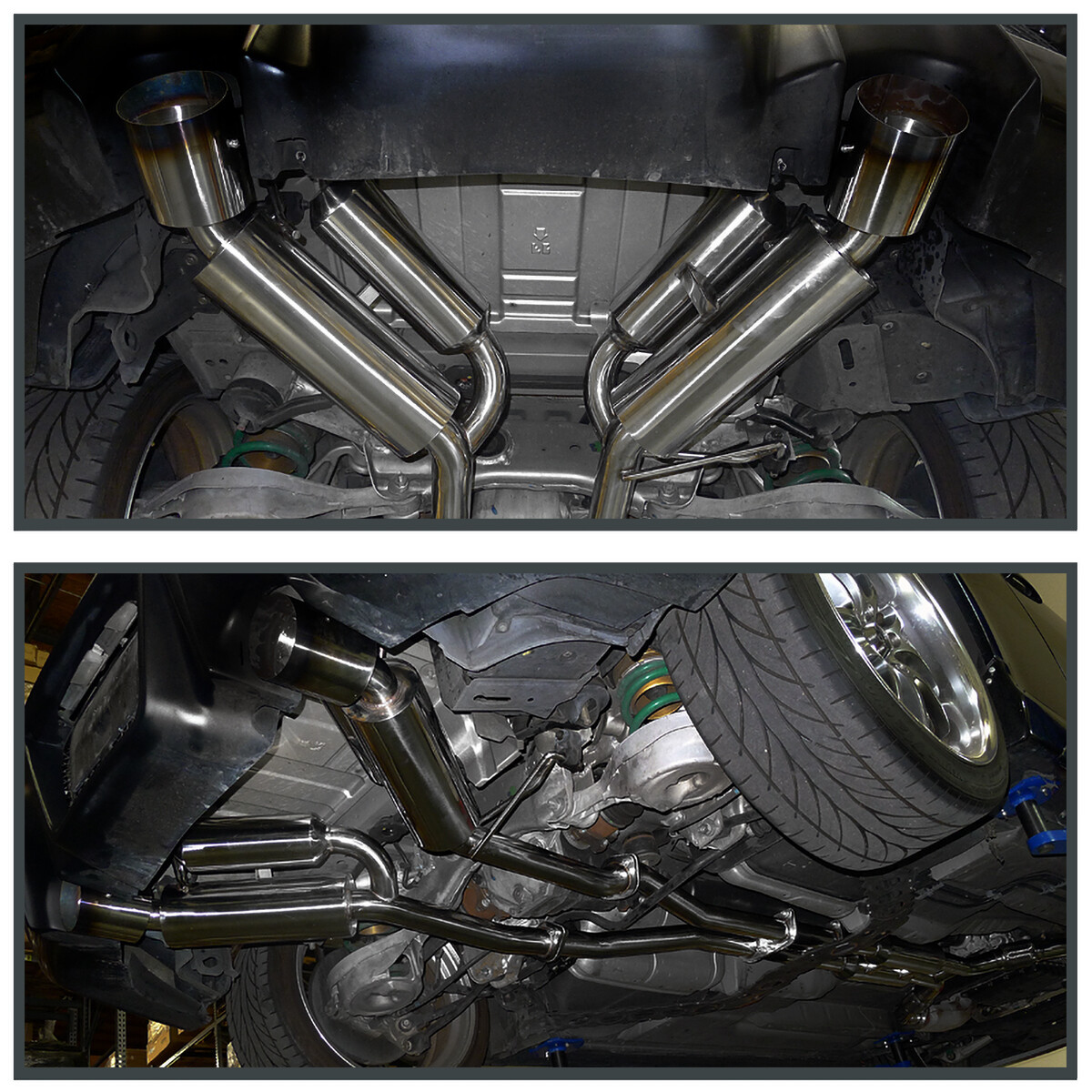 Fits 20032007 Infiniti G35 2Dr Coupe Dual Exhaust Catback 4.5" Muffler