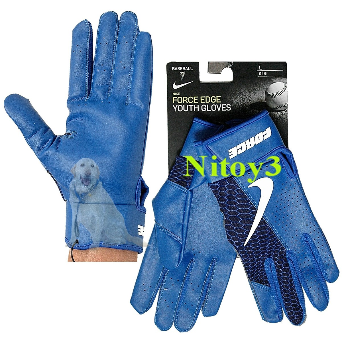nike youth force edge batting gloves