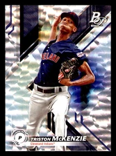 2019 Bowman Platinum Triston McKenzie Top Prospects Ice #TOP-99 - Indians