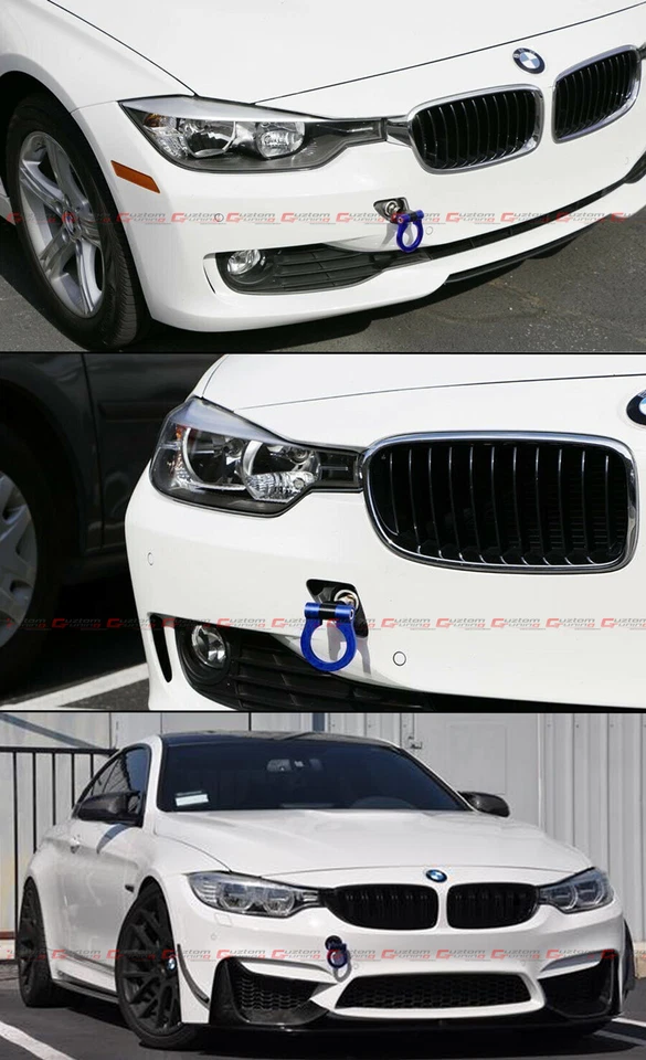 PARA BMW F22 F30 F32 F80 F82 ANEL DOBRÁVEL AZUL PARAFUSO NO PARA-CHOQUE DIANTEIRO TRASEIRO GANCHO TOWHOOK - Imagem 4 de 4