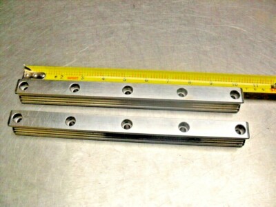 qty 2 - Rexroth 7873 16Q01 Linear Bearings Rail Guild 206MM long x 23MM wide