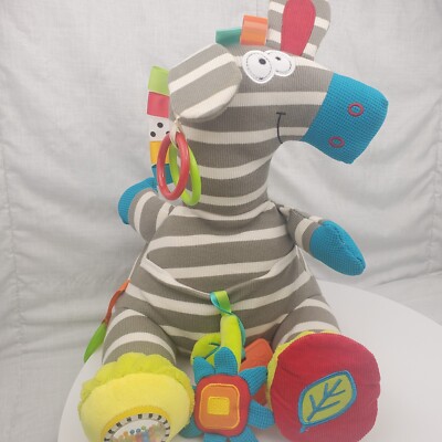 Dolce Zebra Baby Toy Play & Learn Interactive Stuffed Animal Plush Educational