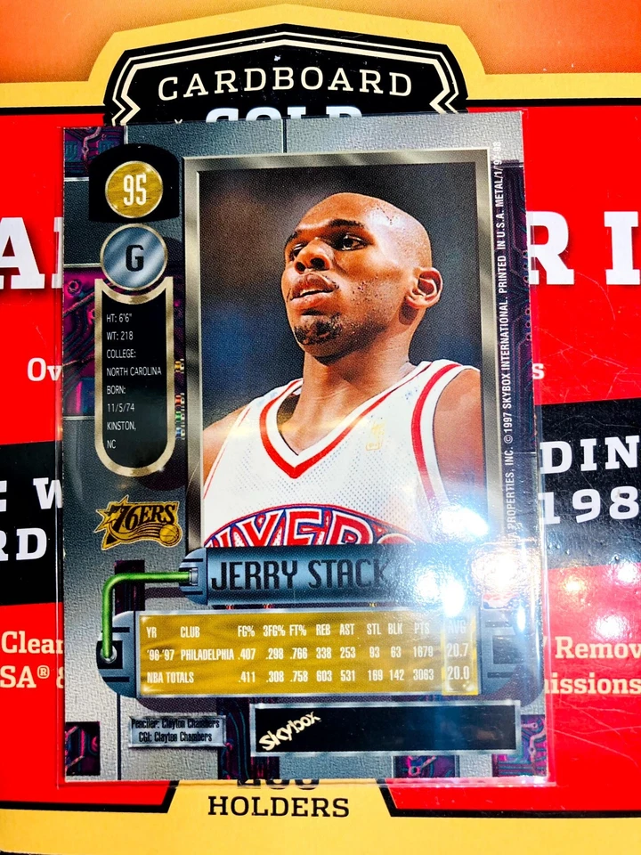 1997-98 Fleer Metal Universe Basketball #95 Jerry Stackhouse V599 BUY 1 GET 1 FR - Image 2 of 2
