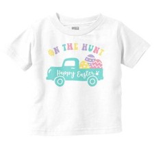 Happy Easter On the Egg Hunt Pick Up Truck Toddler Girl Youth T Shirt For Kids
