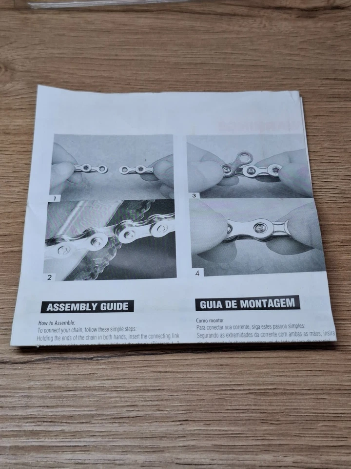 Piezas de bicicleta retro vintage nuevas en caja cadena Taya 50F - 1/2x3/32x116 eslabones Foto 2 de 4