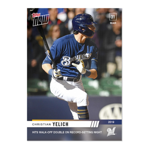 2019 Topps Now 27 Christian Yelich