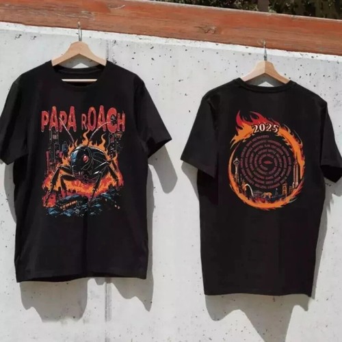 Papa Roach Roachzilla 2025 North American Tour Short Sleeve 2 Side Shirt S-5XL
