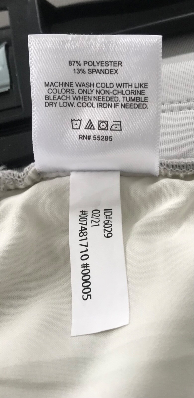 EXPRESS Light Heather Gray polyester spandex stre… - image 18