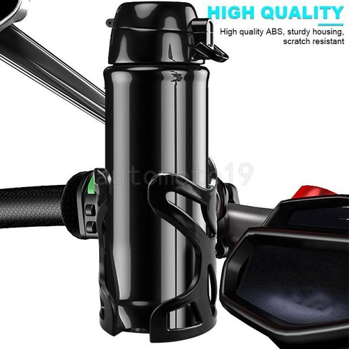 Motorcycle Cup Holder Handlebar Mount Beverage Water Drink Bottle for ATV Bike - Picture 9 of 14