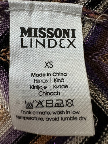 MISSONI LINDEX Mujer Bata Abrigo Cárdigan Talla XS - Imagen 8 de 10