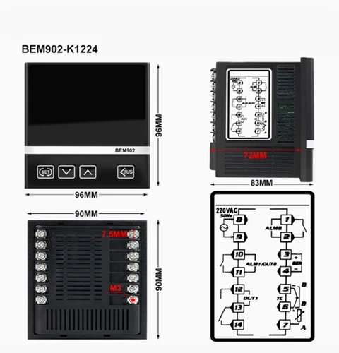 BEM-102/702/902/402 PID Regulation Intelligent Digital Temperature Controller - Photo 20/36