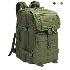 45L Molle Tactical Backpack Rucksack  Outdoor Military Camping Hiking Travel Bag