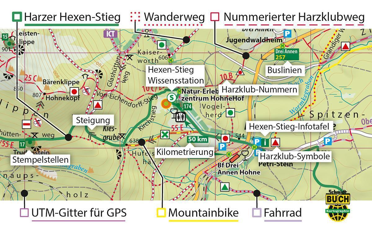 Thumbnail - Harzer Hexen-stieg Harzer Tourismusverband (u. A.) (land-)karte
