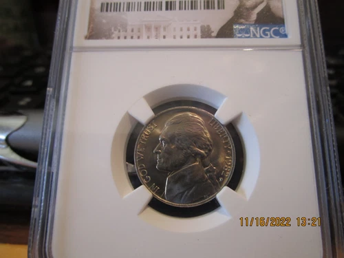 1982 D NGC Jefferson Nickel  Mint State +++++ 66