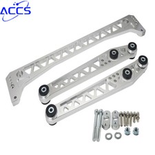 F7 Billet Rear Lower Control Armsubframe Brace Silver For Honda Civic Ek 96-00
