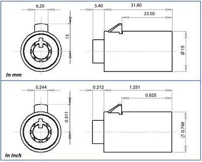 Dixie Narco 5591 Parts Dixie Narco Vending Machine T-Handle With Lock & Keys (Fits E - Foto 2