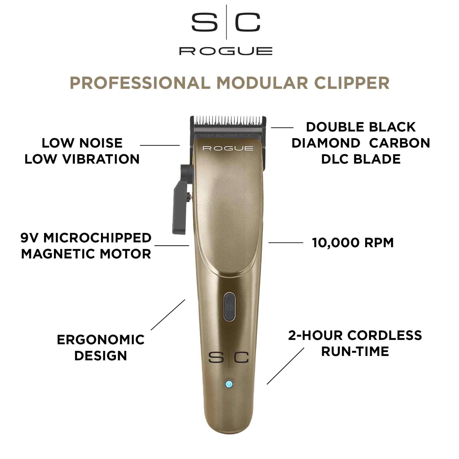 StyleCraft Rogue Professional 9V Microchipped Cordless Hair