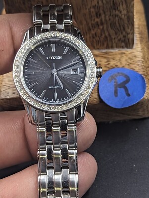 Citizen Women's Eco-Drive Swarovski Crystal Accent Stainless Steel