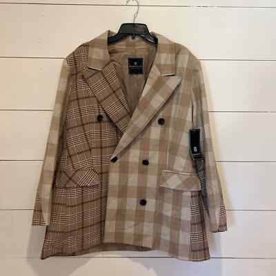 Women's NWT Bagatelle Collection Plaid Coat SZ XL