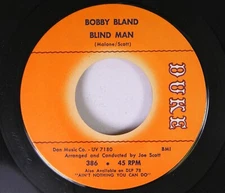 Northern Deep Soul 45 Bobby Bland - Blind Man / Black Night On Duke