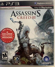 Assassin's Creed III (Sony PlayStation 3, 2012) CIB