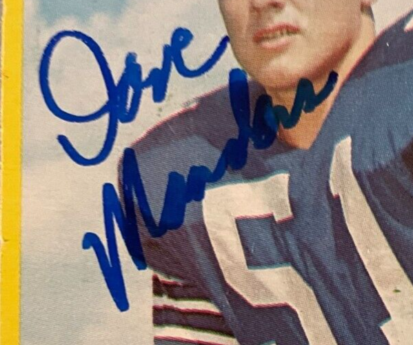 ボン・ミラー直筆サイン入り写真…アメリカンフットボール… SIGNED DAVE MANDERS 1967 PHILADELPHIA ROOKIE FOOTBALL AUTO