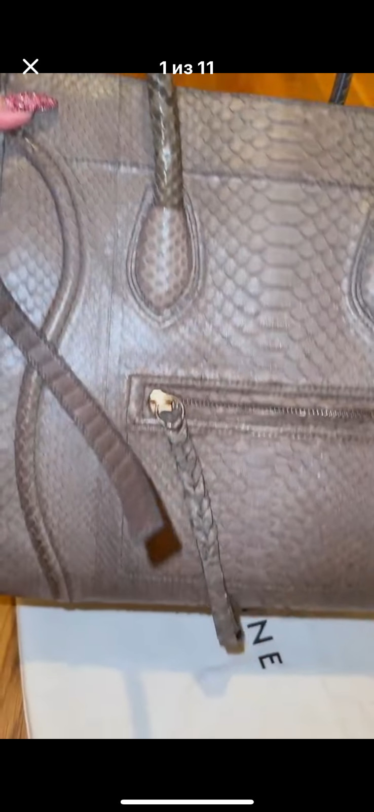 celine python bag large very good condition large - image 15