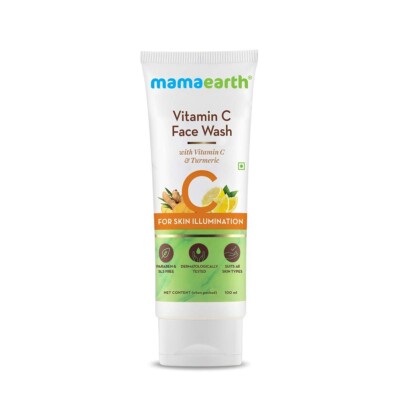 Mamaearth Vitamin C Gesichtswasser mit Vitamin C & Kurkuma zur Hautbeleuchtun...