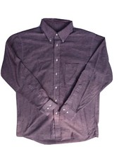 MEN The Arrow Company Button Down Long Sleeve Dress Shirt Salmon 15 1/2 -32/33