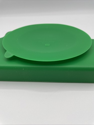 Bumkins Silicone Grip Dish Green Dinosaur 6+Mos New IOB Infant Toddler - Picture 15 of 15