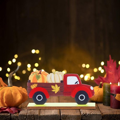 Thanksgiving Wooden Pumpkin Decoration Autumn Festival Wooden Crafts Props Party - Picture 14 of 17